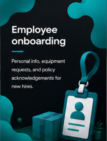 Employee onboarding template