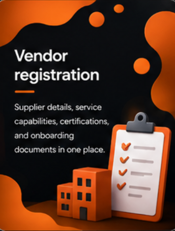 Vendor registration template