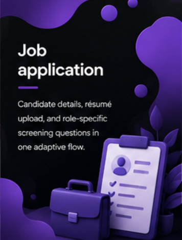 Job application template